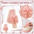 thumbnail image 4 of Birthday Candle Cartoon Glitter Bow Number Candle for Birthday Party Celebration 1 Piece, 4 of 7