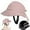 Pink, variant on Bicycle Helmet with Wide Brim UV Sun Hat Adjustable Strap for Women Unisex Cycling Riding Safety