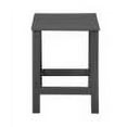thumbnail image 4 of Garden Square Plastic Adirondack Outdoor Side Table, Gray, 4 of 5