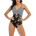 thumbnail image 1 of Aayomet Swim Suits for Women 2024 With Cutout Back And Lace Design For Flattering And Fashionable Fit (Dark Gray, S), 1 of 5