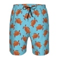 thumbnail image 3 of Rocae Turtle for Men's Beach Shorts Casual Elastic Waist Drawstring Summer Beach Shorts,S-3XL-3X-Large, 3 of 6