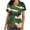 H821007-Army Green, variant on SwiftWear Tactical Scrubs Top for Women Camo Work Scrub Nursing Uniform Short Sleeve V Nek Holiday Shirts XL