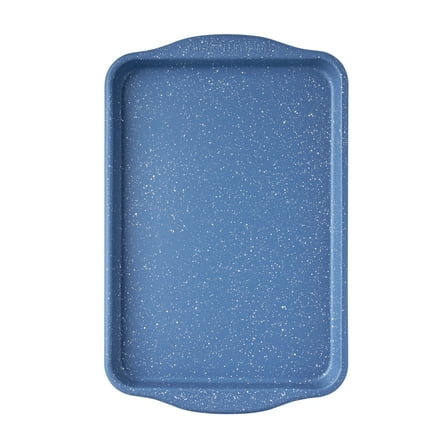 The Pioneer Woman Nonstick Quarter Sheet Pan, 13" x 9", Blue Speckle