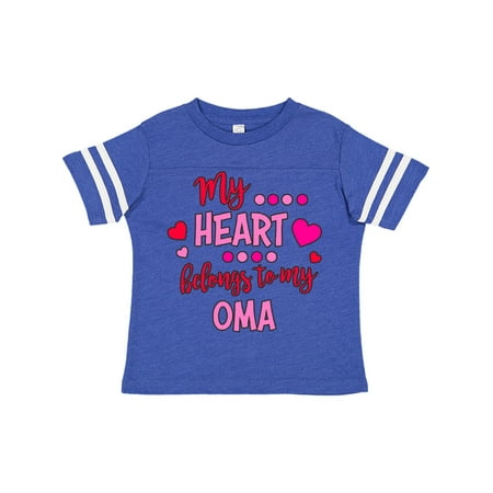 

Inktastic My Heart Belongs to my Oma Gift Toddler Boy or Toddler Girl T-Shirt