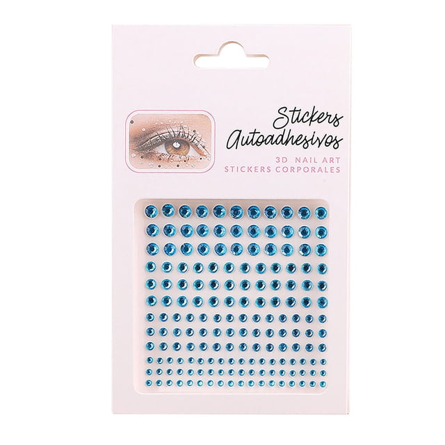 An Acrylic Face Sticker Clear Out Deal, Bradem Self Adhesive Rhinestone Stickers for Face Nail Eyes Decor 4 Size 15 Color Bling Sticky Gems for Body Makeup Stick on Acrylic for Craftcard Decorations