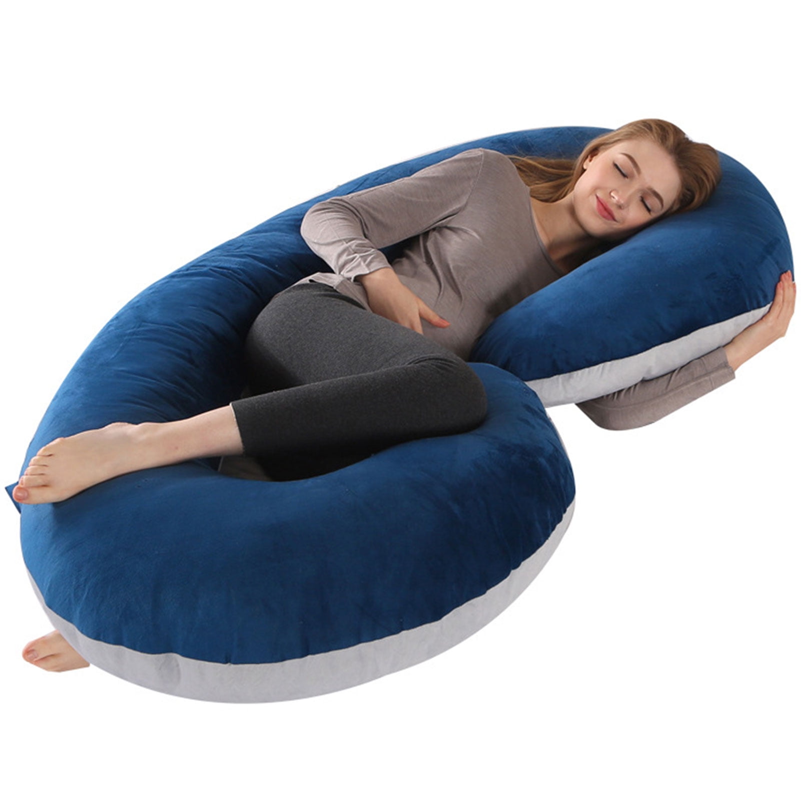 Famure Pregnancy Pillow C Shape Maternity Sleep Pillow Full Body Pillow