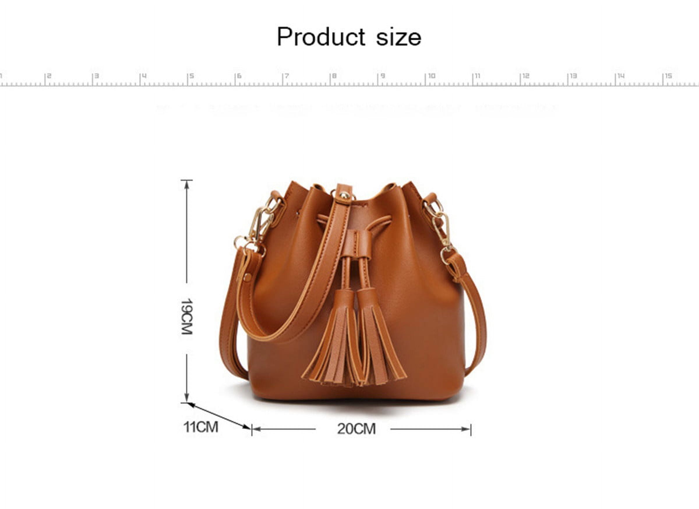 OUSITAI Handbags for Women, Shoulder Bags Leather Drawstring Long Strap Shoulder Purses Bags (Green)