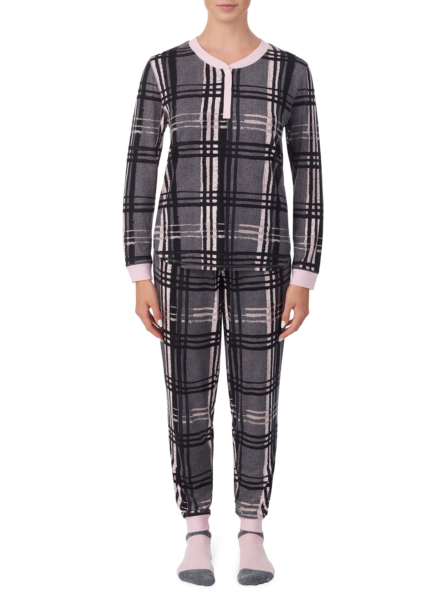 Secret Treasures Women's and Women's Plus 3-piece Pajama Set with Socks