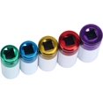 thumbnail image 3 of Impact Power Socket 5pcs Impact Socket Set 1/2-Inch Drive Metric Extra Thin Wall Deep Wheel Protector, 3 of 5