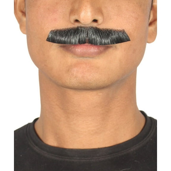 Men's Painter Brush Style Moustache Set | Black Cosplay Facial Hair