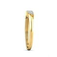 thumbnail image 2 of Double Row Diamond Wedding Band for Her in Yellow Gold, 2 of 4