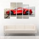 thumbnail image 2 of Cuadro Decorativo Auto Lykan Hypersport Rojo Juego De 5 Piezas 150x80cm Ideal Para Sala Oficina Estudio Moderno, 2 of 5