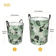 thumbnail image 5 of XMXT Collapsible Laundry Basket, Green Watercolor Stones Waterproof Laundry Hampers Storage Baskets Dirty Clothes Hamper, 62L, 5 of 8