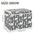 thumbnail image 5 of Yayeee Collapsible Cube Storage Bin with Lid Fabric Closet Decorative Basket with Handles, Cute Llamas Pattern, 5 of 7