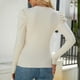thumbnail image 5 of Camisas Para Mujer Camisetas de Gran Tamaño Manga Larga Casual Moda Panel Plisado Cuello Redondo Suéter de Punto Topblouse Odeerbi ODB136053, 5 of 9