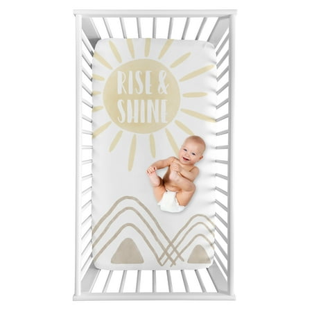 UPC: 0846480083535 | Desert Sun and Mountain Rise and Shine Photo Op Fitted Crib Sheet by Sweet Jojo Designs