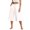 White, variant on KLHDSF Pants For Women Wide Leg Cropped Pants Solid Cotton Linen Elastic Waist Casual Summer Daily Trousers Army GreenL