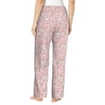 thumbnail image 3 of Uemuo Floral Retro Style Pattern Women's Wide Leg Palazzo Lounge Pants with Pockets Light Weight Loose Comfy Casual Pajama Pants-Medium, 3 of 9