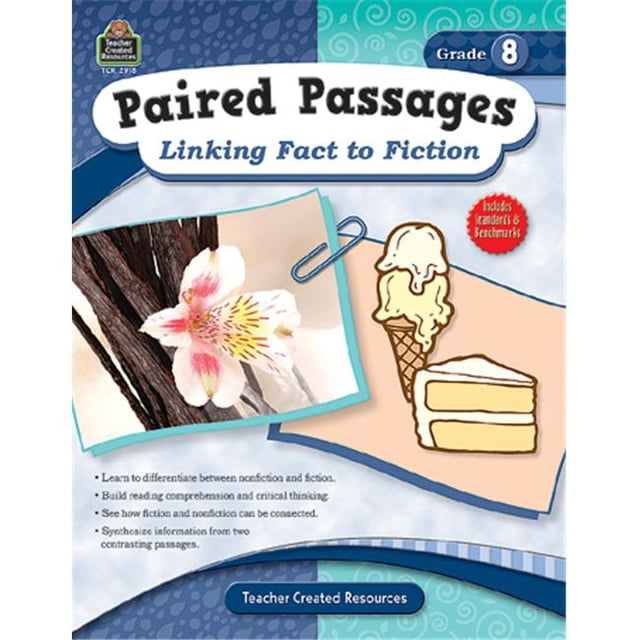 Teacher Created Resources TCR2918 Paired Passages Linking Fact To Fiction Gr 8