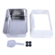 thumbnail image 2 of Caja De Para Gatos De Acero Inoxidable, Caja De Grande De Metal De 20 Litros Con Lados Altos Antisalpicaduras, Incluye Pala Para , Bandeja De Grande Para Gatos De Interior, 2 of 7