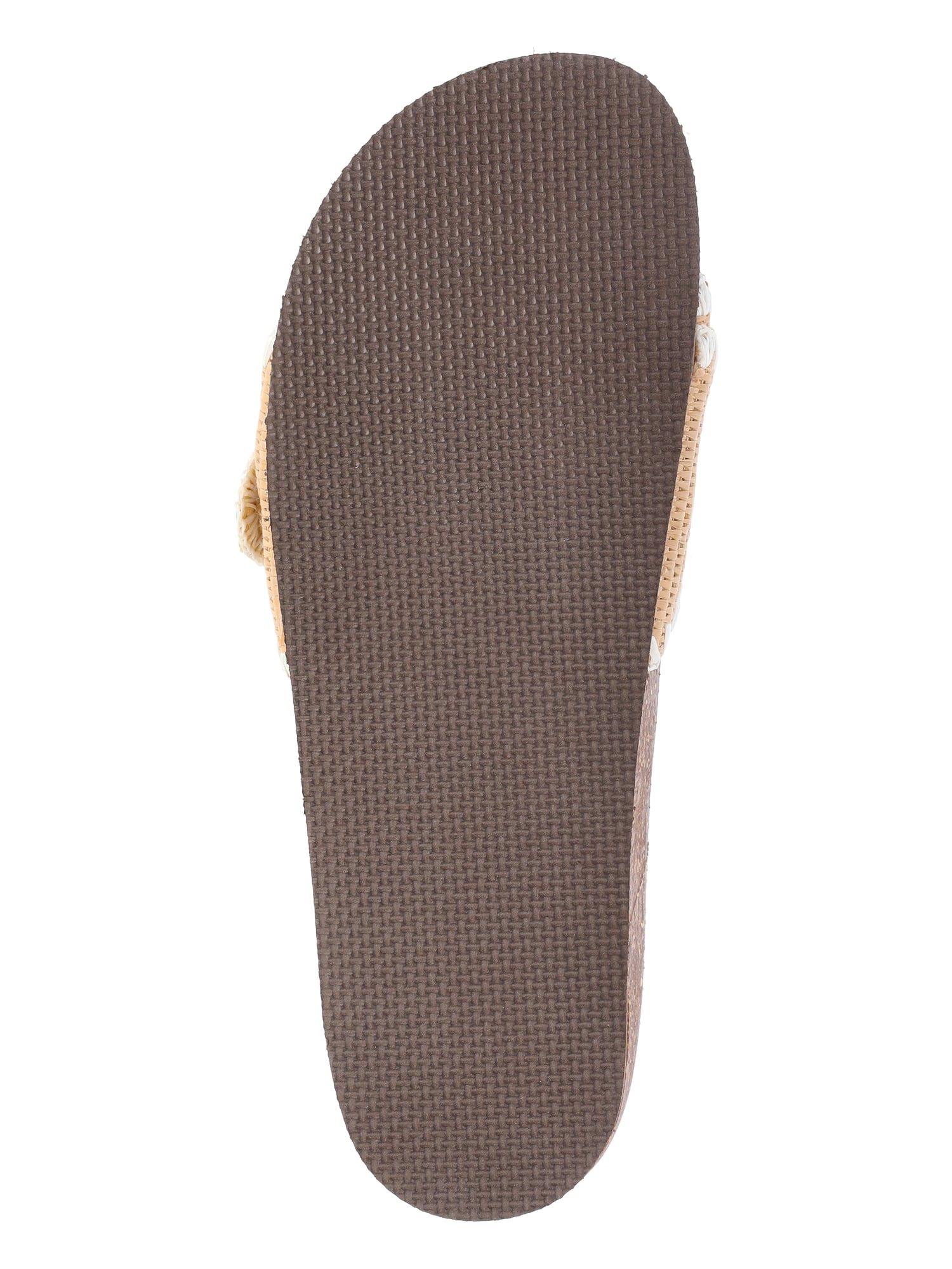 Time and Tru Women's One Buckle Footbed Slide Sandals