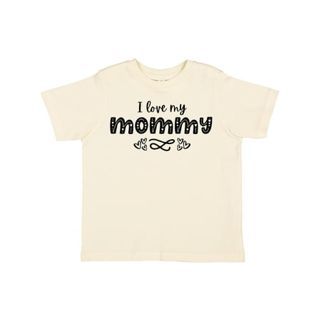 

Inktastic I Love My Mommy with Hearts Gift Toddler Boy or Toddler Girl T-Shirt