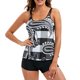 thumbnail image 4 of Conjunto de tankini con tiras en la espalda para mujer, traje de baño de dos piezas, ropa de playa Fridja nalpqowj51154, 4 of 8