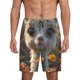 thumbnail image 1 of Fotbe Adorable Llama In Flowers Pantalones Cortos de Pijama para Hombre, Ropa de Dormir, Pantalones de Pijama Cortos para Hombre-Medium, 1 of 6