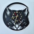 thumbnail image 2 of Cute Cat Wall Clock Cute Little Cat Vinyl Record Animal Wall Clock, 2 of 5