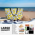 thumbnail image 5 of Honeii Tropical Lemon for Tote Bag with Adjustable Strap,Beach Bag, Waterproof Sandproof Beach Tote Bag, Large Capacity Foldable Beach Bags, 5 of 7