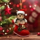 thumbnail image 3 of Lindo Colgante de Perro para Árbol de Navidad, Decoración Navideña Acrílica, 3 of 3