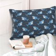 thumbnail image 4 of Fotbe Funny Sharks Funda de Almohada Decorativa Estilo Occidental, Lujo en Algodón, Fundas para Almohadas King, Cojín Estampado para Decoración del Hogar-14"x20", 4 of 6