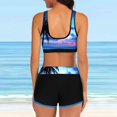 thumbnail image 5 of Gibobby Trajes de Baño Mujer Traje de baño estampado para mujer, traje de baño Digital, conjunto de ropa de playa, Bikini de cintura alta, traje de baño (Azul,XL), 5 of 5