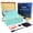 Blue, variant on Large Bamboo Storage Box with Tray Combination Lock Decorative box for Home Great Father Day Gifts Locking Storage with Glass Jar Accessories