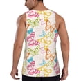 thumbnail image 6 of Rocae Retro Colorful Butterfly for Men's Workout Tank Top Men's Running Tank Top Dry Fit Athletic Workout Tank TopsSmall, 6 of 9