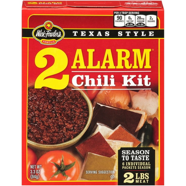 Wick Fowler's Texas Style 2 Alarm Chili Kit, 3.3 oz. Box