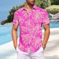 thumbnail image 5 of Hawaiian Shirt for Men Summer Casual Beach Button Down Printed T Shirts Short Sleeve Lightweight Loose Lapel Vacation Blouse Top, 5 of 6