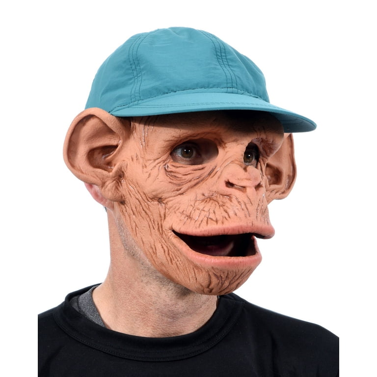 Zagone Studios Chee Chee Monkey Face Mask with Adjustable Hat and Moving  Mouth