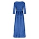 thumbnail image 4 of Qucoqpe - Vestido de fiesta con lentejuelas brillantes para mujer, elegante vestido de dama de honor con escote en V, manga larga, satén, corte sirena, abertura lateral alta, brillante, elástico,, 4 of 5