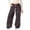 Brown, variant on Toddler Girls School Uniform Pants Baggy Lightweight Straight Leg Athletic With Pockets Bottom Trousers Casual Retro Size 4-5T