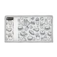 thumbnail image 2 of JIALIOU Nylon Trifold Card Wallet with ID Window Zipper Pocket for Men Women Teen Pizza Burger Fruit Line, 2 of 7