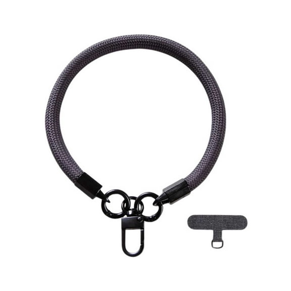 uvwlwu Universal Adjustable - Phone Lanyard Crossbody Strap with Secure Metal Buckles for All Mobile Devices(Dark Gray)