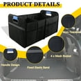 thumbnail image 2 of cyrico Trunk Organizer for Car, Large Capacity Car Trunk Storage Organizer with Reinforced Handle and Non-slip Bottom, Black Collapsible Dual-Compartment Organizer for Any Cars and SUV, 2 of 7