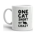 thumbnail image 2 of 11 oz One Cat Short of Crazy Best Cat Themed Gifts for Cat Lovers and Coffee Lovers Large Ceramic Cat Lady Coffee Mug Novelty Tea Cup, 2 of 3