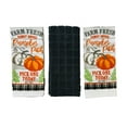 thumbnail image 5 of Serafina Home Decorative Fall Kitchen Towels: Thanksgiving Farm Fresh Pumpkin Patch, 5 of 5