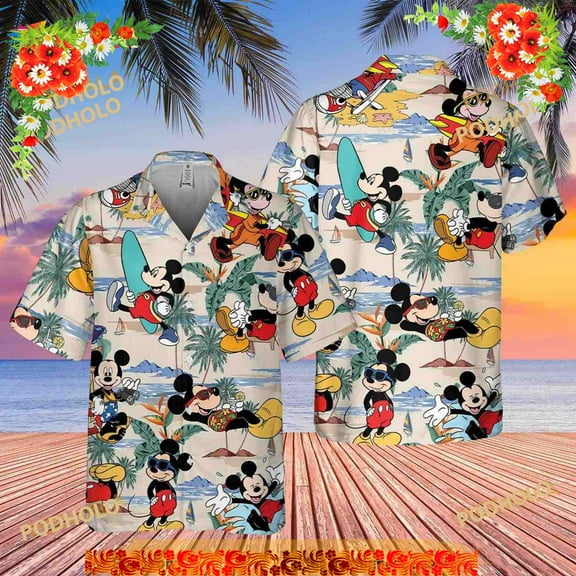 Mickey Hawaii Shirt, Mickey Aloha Shirt, Disney Hawaiian Shirt,