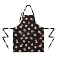 thumbnail image 2 of Pioneer Flower Floral Print Pattern Apron for Women and Men, Cotton Linen Waterproof with Pockets, Adjustable, 33x27 Inch for Kitchen, Gardening, BBQ, Salon, 2 of 6