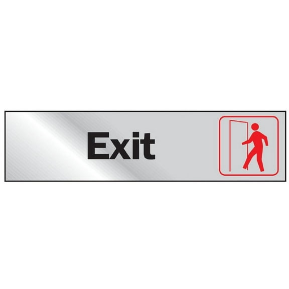 Hy-Ko Exit Sign 2x8 - Mylar, Multicolor - 2" x 8"