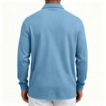 thumbnail image 6 of Oazcsf Men's Polo T Shirts Long Sleeve Button Down Polo Shirt Collared Casual Dressy Tshirts Slim Fit Summer Classic Golf T-Shirt, 6 of 6