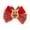 Deer, variant on D-GROEE 6PCS Christmas Side Clip Colorful Anti-slip Plaid Print Durable Red Berry Fix Hair Lightweight Bow-knot Girl Hair Clip Gift